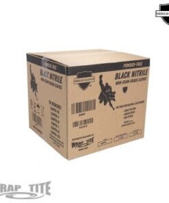 Gloves Nitrile Black Heavy Large 5 Mil Powder Free