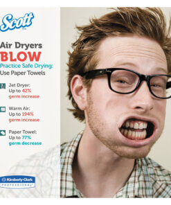 Explanation of how air dryers cause more germs