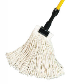 Mop Head Cotton Cut End White 24 oz
