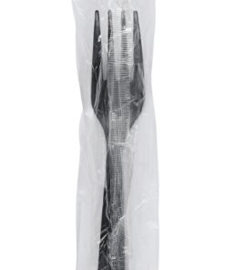 Black heavy weight fork shown in clear wrapper