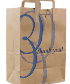 Bag Paper With Paper Handles 12x7x17 Thank You Print