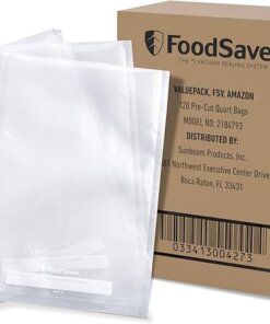 Quart vacuum seal bags
