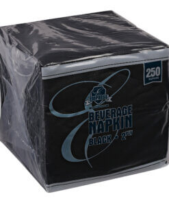 Beverage napkin, black