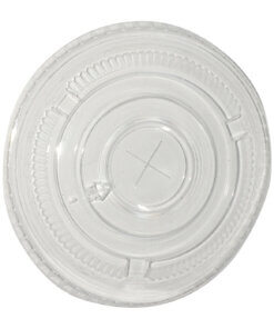 lid with straw slot, clear