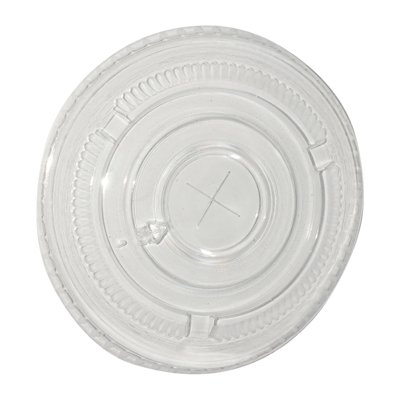 lid with straw slot, clear