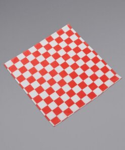 Red checkered basket liners