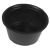 Black souffle cup, 3.25 ounces