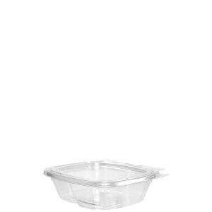 Tamper resistant 1 compartment food container