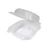 Polypropylene Hinged Container, Clear