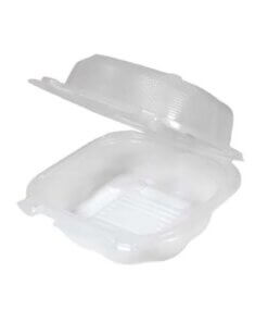 Polypropylene Hinged Container, Clear