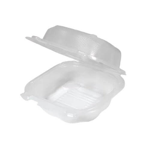 Polypropylene Hinged Container, Clear