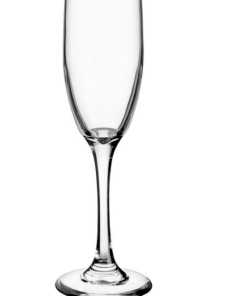Tall flute glass, 6 ounces