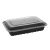 Black square base with a clear top