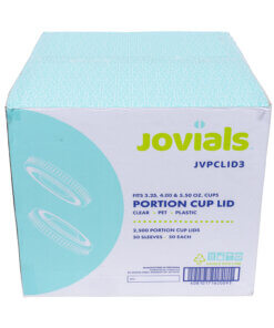 Case of clear lids for the portion cups