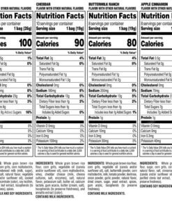Quaker Rice Crisps Variety Pack Nutritional information